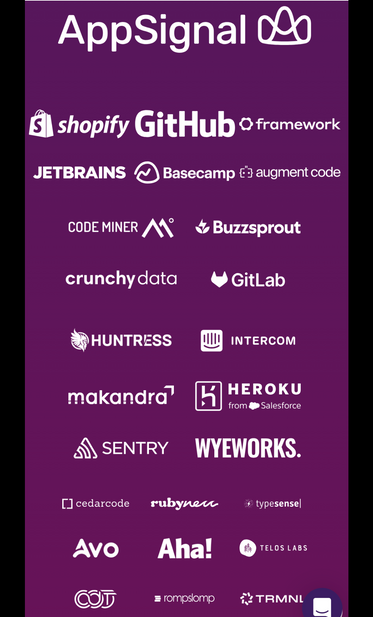 list of sponsors of the event, includes big companies like github, sentry, gitlab, jetbrains, etc.