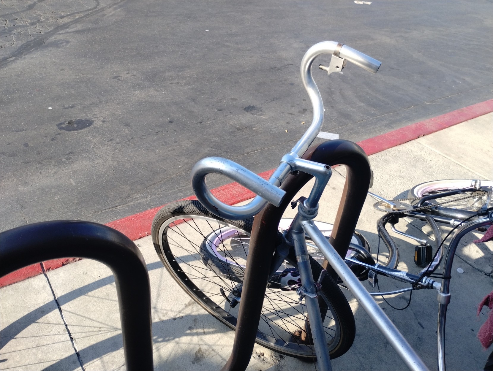 Emily Velasco "A rare, but not unheard of approach to handlebars…" A